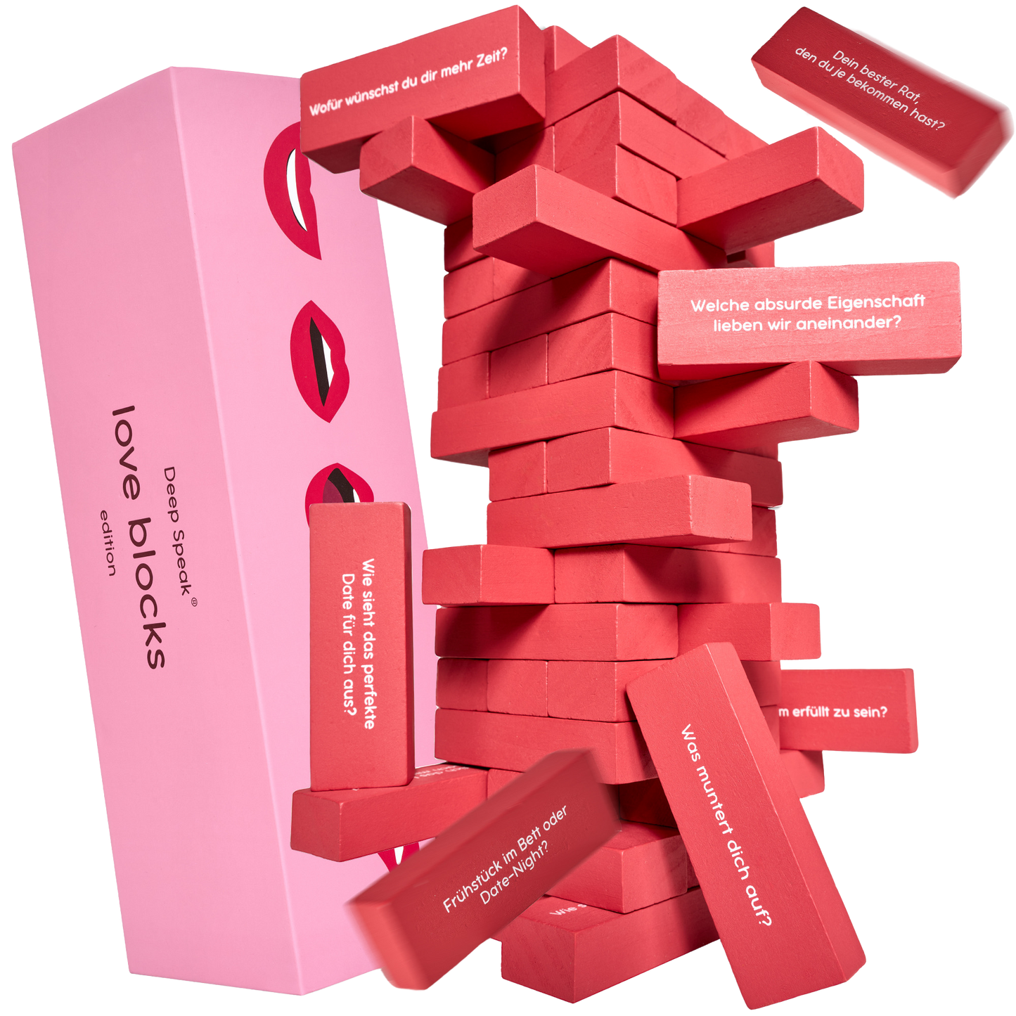 Wackelturm Spiel Erwachsene - love blocks.