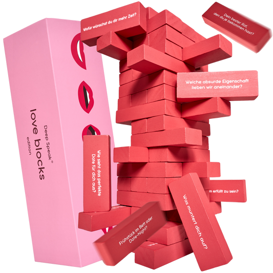 Wackelturm Spiel Erwachsene - love blocks.