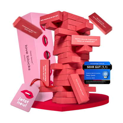 Wackelturm Spiel Erwachsene - love blocks.