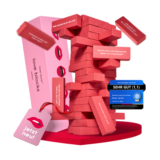 Wackelturm Spiel Erwachsene - love blocks.